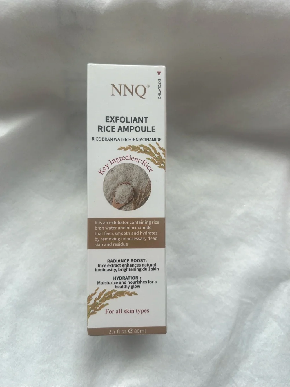 Exfoliant Rice Ampoule Moisturizer — Beige